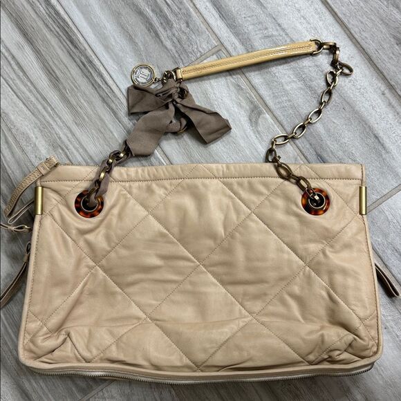 Lanvin Cream Leather Should Bag Large - Picture 10 of 10